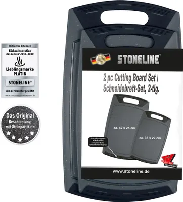 Image de Stoneline Set de planches à découper 9403 2 pcs, Gris