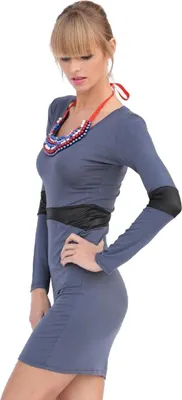 Produktbild von Damen Minikleid Dress Kleid; S/M; Grafit