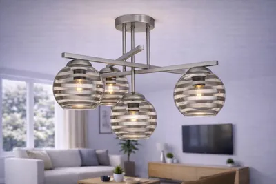Zdjęcie produktu dla Euro-Lamp Lampa Sufitowa Nexus 4 satyna 4x60W PRODUCENT
