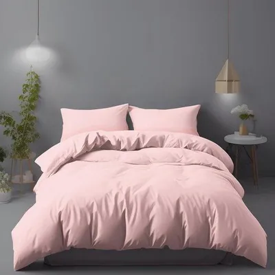 Produktbild von Famanu Bettwäsche Set Microfaser - Superweiche Bettbezüge in Rosa (140 x 200 cm + 1 Kissenbezug 65 x 65 cm)