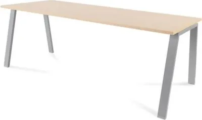 Produktbild von Schreibtisch Blanca BxTxH 200x80x73cm Gestell grau Platte Melamin buche
