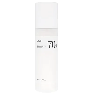 Zdjęcie produktu dla ANUA HEARTLEAF 70 DAILY LOTION 200ml - Lekka, nawilżająca esencja do twarzy