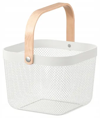 Produktbild von IKEA RISATORP Korb, Weiß, 25x26x18 cm