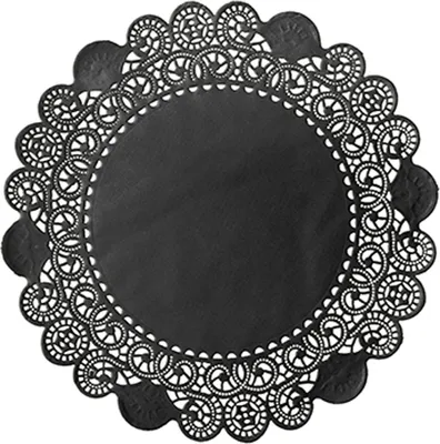 Produktbild von Tortenspitzen Rund Ø 19 cm   schwarz | Packung (250 Stück)