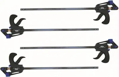 Produktbild von 4 tlg Set Schnellspannzwinge 300 450 mm Einhandzwinge Schraubzwingen