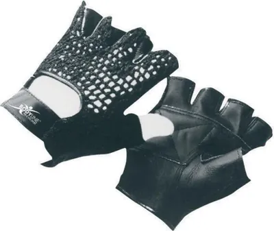 Immagine prodotto di Guanti in rete Bodyline con palmo in pelle per l'allenamento della forza