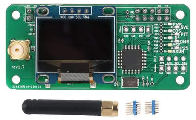 Obrázek produktu pro Sada modulu hotspotu UHF-VHF-UV-MMDVM, rozhraní SMA, LED panel s anténou