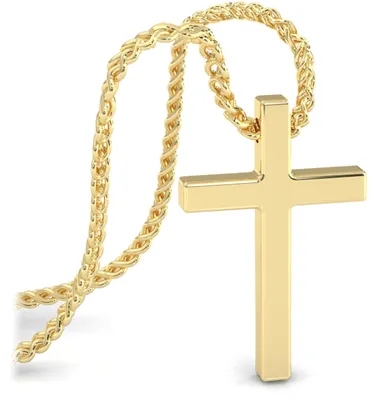 Produktbild von Halskette Kreuz Herren 60cm Gold Anhänger Jesus Schmuck Geschenk