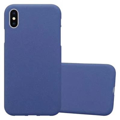 A blue phone case is shown against a white background.