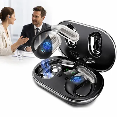 Produktbild von Übersetzer Kopfhörer AI Echtzeit, kabellos Bluetooth 5.4, 198 Sprachen, Smart Earbuds für Business, Studium & Reisen