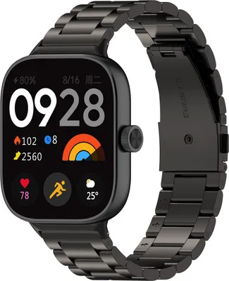 Produktbild von INF Metallarmband für Redmi Watch 4/Xiaomi Band 8 Pro Schwarz