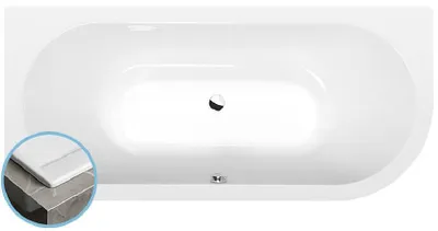 Immagine prodotto di Vasche da bagno Polysan - Vasca asimmetrica, 1850x800x470 mm, sinistra, bianco 72099S