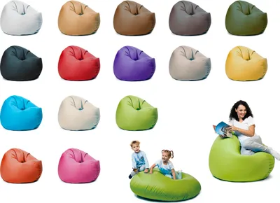 Produktbild von sunnypillow XXL Sitzsack mit Styropor Füllung 125 cm Durchmesser 2-in-1 Funktionen zum Sitzen und Liegen Outdoor & Indoor für Kinder & Erwachsene viele Farben und Größen zur Auswahl Grün