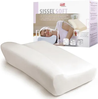 Zdjęcie produktu dla Poduszka ortopedyczna rozmiar L pianka memory foam podpórka szyi ecru