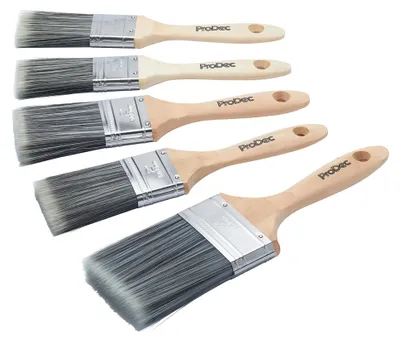 Immagine prodotto di Set di 5 pennelli sintetici ProDec per lavori di pittura