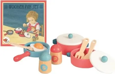 Produktbild von Egmont Toys Pfannenset aus Holz 11-teilig 24x15x7 cm