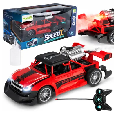 Produktbild von Ferngesteuertes Auto mit Rc-Fernbedienung, Drift, Leuchteffekte, Rauch Und Led-Effekte, Maßstab 1:20