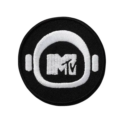 Produktbild von Mono-Quick MTV Moon - Aufnäher, Bügelbild, Aufbügler, Applikationen, Patches, Flicken, zum aufbügeln, Größe: 6 x 6 cm