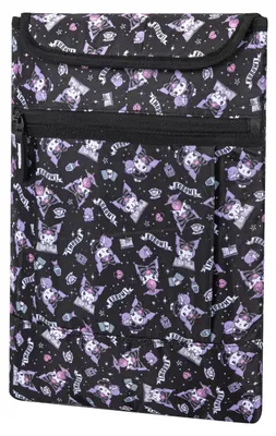 Productafbeelding van Baagl Laptophoes 15 inch, laptoptas voor meisjes - Kuromi, zwart