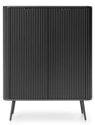 Produktbild von Selsey Zova - Highboard 2-türig, schwarz, 103 cm