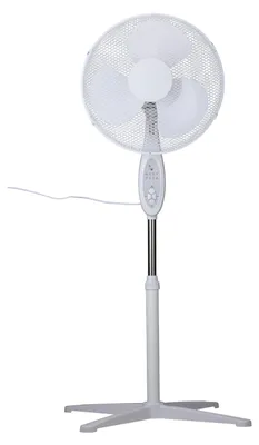Produktbild von Lifetime Air Standventilator 40W Höhenverstellbarer Ventilator 100-120 cm mit Fernbedienung 3 Geschwindigkeiten Neigbar und Oszillierend Weiß