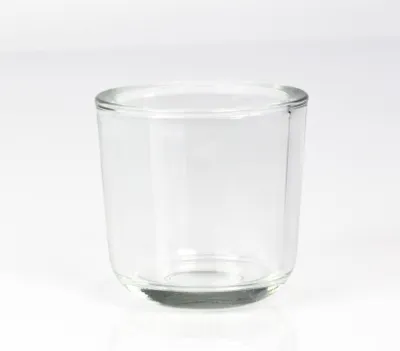 Produktbild von INNA-Glas Kleines Teelichtglas - Teelichthalter Nick, klar, 8cm, Ø 8cm - Kerzenglas