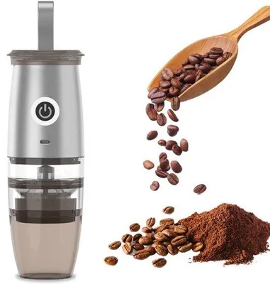 Produktbild von Elektrische Kaffeebonenmaler mit 5 justierbaren Mahlstufen für Druck-, Espresso- und French-Press-Verwendung