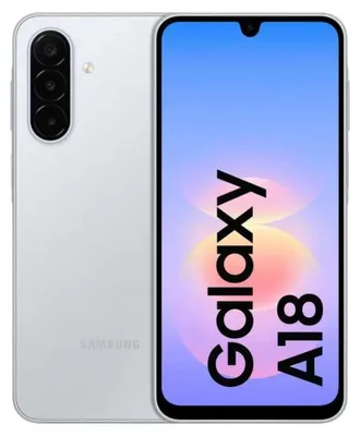 Image de Samsung Galaxy A18 4G, 8 Go de RAM, 256 Go de stockage, couleur argent (Silver), compatible Dual-SIM, modèle SM-A185