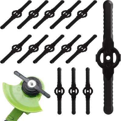 Produktbild von Ersatzklingen für Rasentrimmer 60 Stück, 5 mm Loch, Kunststoff, für Gartenpflege