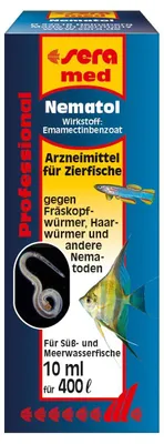 Obrázok produktu pre Sera med Prof. Nematol 10 ml für 400l ARZNEIMITTEL FÜR ZIERFISCHE