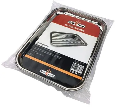Zdjęcie produktu dla grillowe patelnie / grillowe miski ze stali nierdzewnej 24 x 34 cm