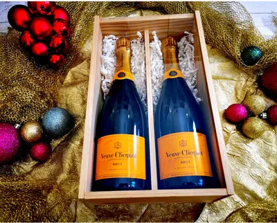 Image de Coffret cadeau Champagne Veuve clicquot / Brut / Verre transparent