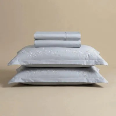 Immagine prodotto di Biancheria da letto in raso di cotone PREMIUM ricamata Iris