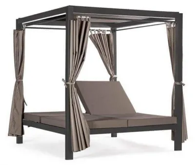 Immagine prodotto di Gazebo Letto Timbuktu 212x149x195 h cm in Alluminio Antracite