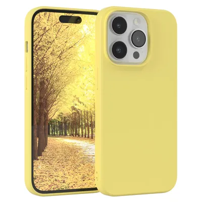 Produktbild von EAZY CASE - TPU Hülle für Apple iPhone 14 Pro, TPU Case stoßfeste Handyhülle, weiches Cover mit Kameraschutz, Silikonhülle in Gelb