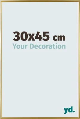 A product image showing a frame with text and a logo.