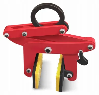Obrázek produktu pro Rosfix SteelGrip ProClamp 390KG – Přepravní Svorka na Panely 3 – 8,5 cm | Nosnost 390 kg | Pryžová Rukojeť | Ocel | Sklo, Beton, Kámen