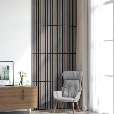 Produktbild von Wandpaneele 8 pcs Grau 60,5 x 60 cm