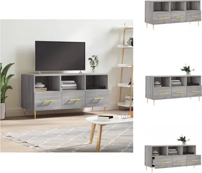Image de vidaXL Armoire TV Gris Sonoma 102x36x50 cm Bois composite - Meuble TV