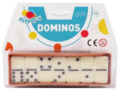 Productafbeelding van Dominos Bordspel - 28 Plastic Stenen, 2 tot 4 Spelers, Reisspel