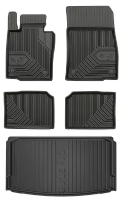 Zdjęcie produktu dla Dywaniki gumowe + mata bagażnika do MINI Countryman I 2010-2017 (SUV/crossover, górny poziom podłogi) – czarne, dopasowane – Wielganizator