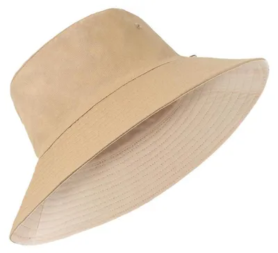 Produktbild von Fischerhut XL/XXL 3XL Anglerhut für großen Kopf UPF50+ Reversibel UV-Schutz Sonnenhut mit breiter Krempe Khaki-Beige 9cm