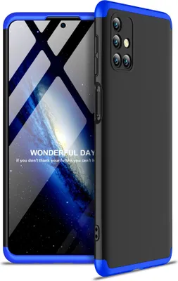 Produktbild von Für Samsung Note 20/Anmerkung 20 Ultra/M31S Handyhülle 360 Grad Full Protection Case Blau schwarz blau