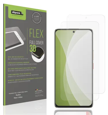 Obrázok produktu pre 2x Ochranná fólia s plným pokrytím, matná, pre telefón Nubia Neo 5 Max, pancierová fólia, proti nárazom