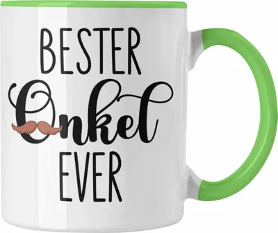 Produktbild von Trendation - Bester Onkel Ever Tasse Geschenk Geburtstag Weihnachten Lustig Geschenkideen von Nichte (Grün)