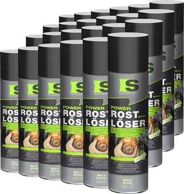 Produktbild von Spraytive 24x 500ml Power Rostlöser MoS₂ – Kriechöl mit Festschmierstoff – Rostentferner, hochkriechend & korrosionsschützend