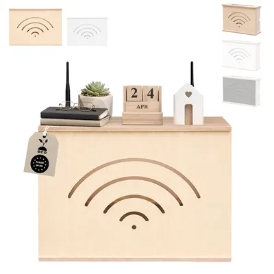 Immagine prodotto di Armadietto per router | Contenitore per router | Nascondiglio per router | Scatola per router | Scatola a muro | Wallboxes | Scaffale Wifi | Armadietto Wifi | EU
