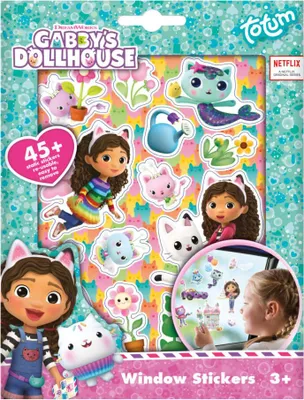 Immagine prodotto di Set di adesivi per finestre Sprinkle Party della Casa delle bambole di Gabby