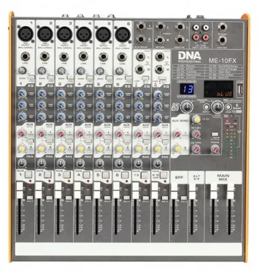 Zdjęcie produktu dla DNA ME-10FX Mikser Audio 10-kanałowy USB Bluetooth