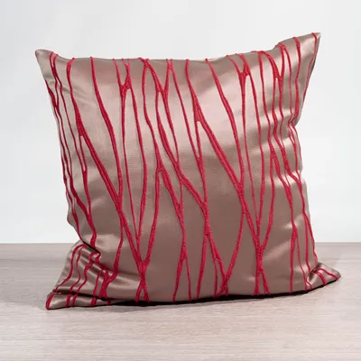 Produktbild von Kissen von Lysel - rot Obella 46x46, reines Polyester Dekokissen